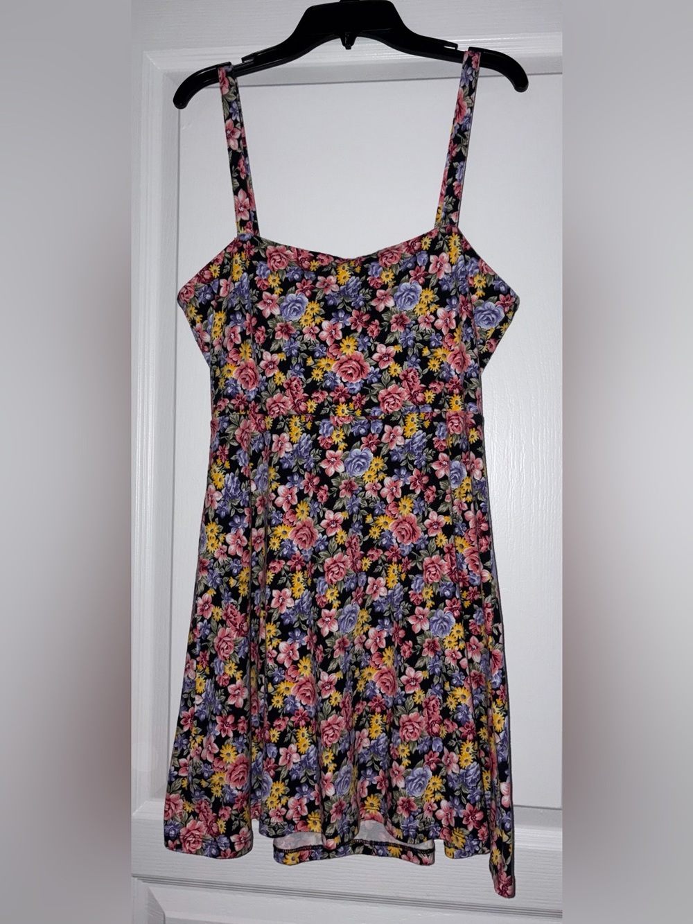 Forever 21 Floral Tie-Back Mini Skater Dress